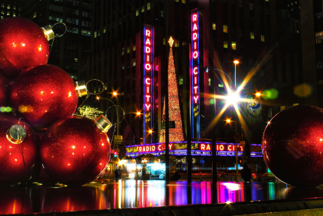 Обои картинки фото праздничные, новогодние, пейзажи, шары