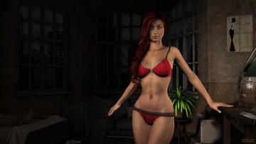 Картинка 3д+графика people+ люди бикини девушка