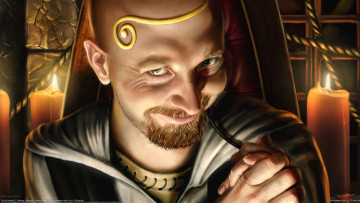 Картинка henning+ludvigsen фэнтези люди борода свеча ухмылка мужчина henning ludvigsen