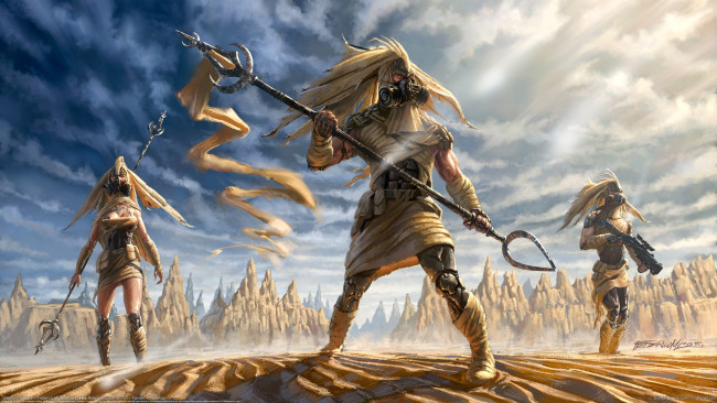 Обои картинки фото federico musett, фэнтези, люди, federico, musett, пустыня