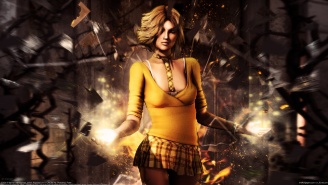 Обои картинки фото ian grainger, фэнтези, маги,  волшебники, девушка, ian, grainger, магия