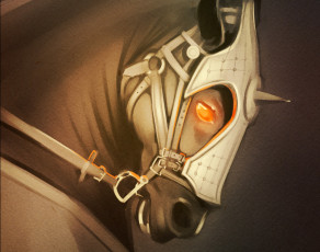 Картинка gaudibuendia рисованное животные +лошади шлем взгляд лошадь