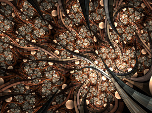 Картинка 3д+графика фракталы+ fractal цвета фон узор