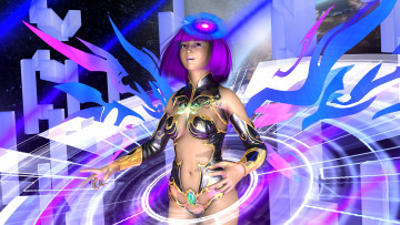 Картинка 3д+графика фантазия+ fantasy фон взгляд девушка