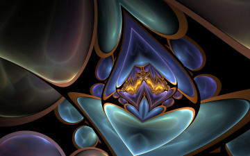 Картинка 3д+графика фракталы+ fractal цвета фон узор