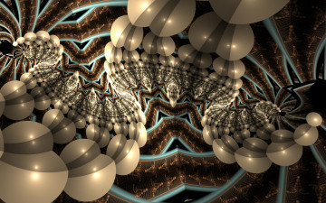 Картинка 3д+графика фракталы+ fractal цвета узор фон