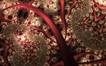 Картинка 3д+графика фракталы+ fractal узор цвета фон