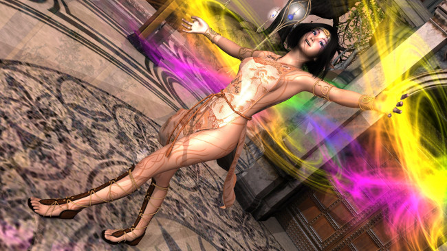 Обои картинки фото 3д графика, люди , people, фон, взгляд, девушка