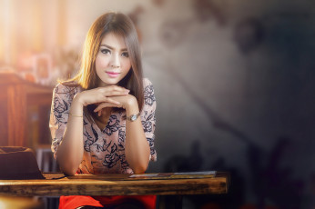 Картинка девушки -unsort+ азиатки лицо взгляд