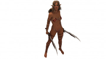 Картинка 3д+графика эльфы+ elves оружие фон взгляд эльфийка