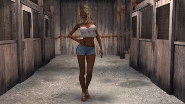 Картинка 3д+графика люди+ people фон взгляд девушка