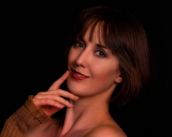 Обои картинки фото девушки, -unsort , лица,  портреты, взгляд, лицо