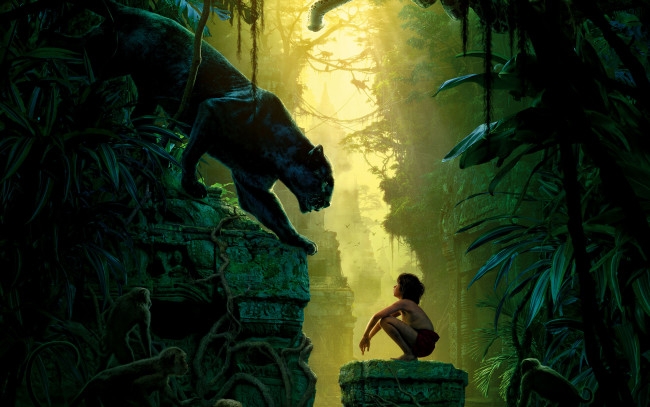 Обои картинки фото кино фильмы, the jungle book, the, jungle, book