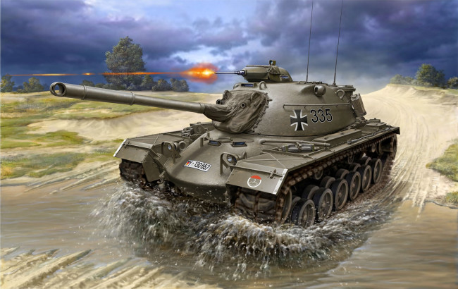 Обои картинки фото рисованное, армия, танк