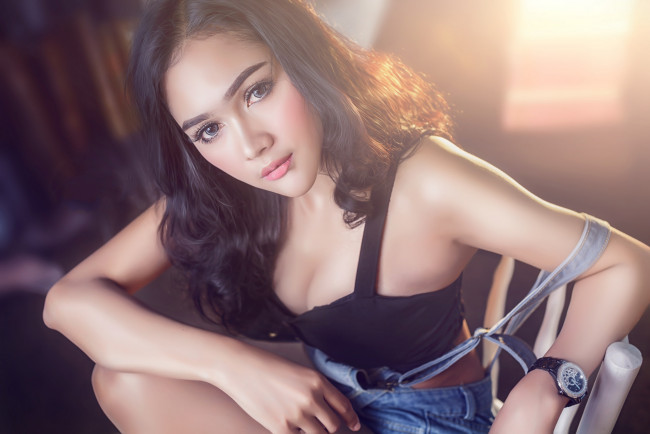 Обои картинки фото девушки, -unsort , азиатки, взгляд, лицо