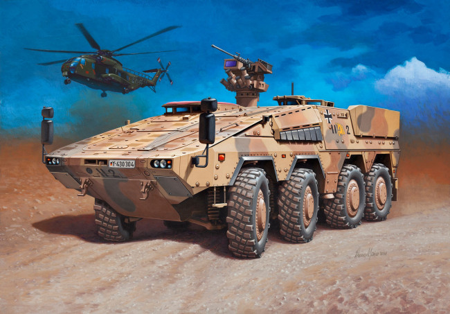 Обои картинки фото рисованное, армия, бтр