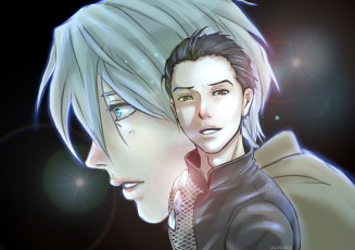 Картинка аниме yuri+on+ice виктор никифоров юри катсуки