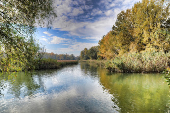 Картинка природа реки озера озеро облака