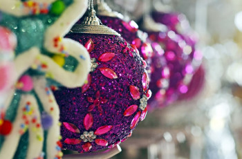 Картинка праздничные шары боке