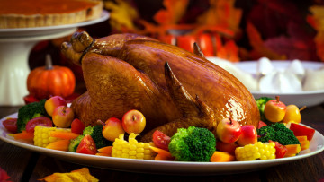 Картинка еда мясные+блюда брокколи кукуруза индейка