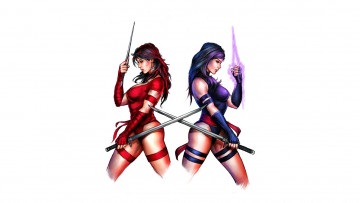 Картинка рисованное комиксы девушки фон униформа оружие