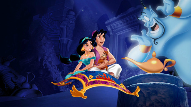 Обои картинки фото мультфильмы, aladdin, персонажи