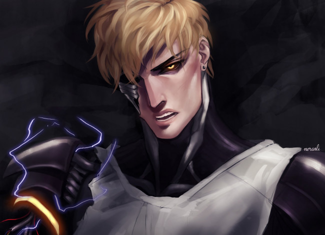 Обои картинки фото аниме, one punch man, генос