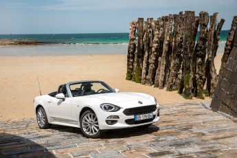 Картинка fiat+124+spider+2016 автомобили fiat 2016 белый spider 124