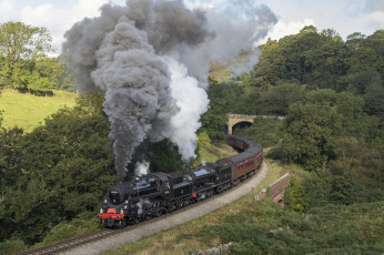 Картинка техника паровозы локомотив состав