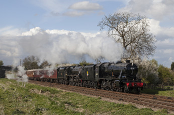 Картинка техника паровозы локомотив состав