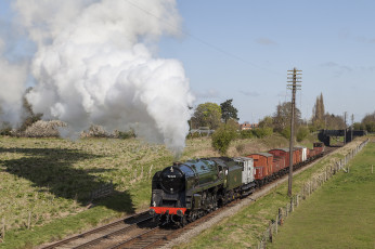 Картинка техника паровозы локомотив состав