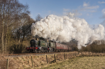 Картинка техника паровозы состав локомотив