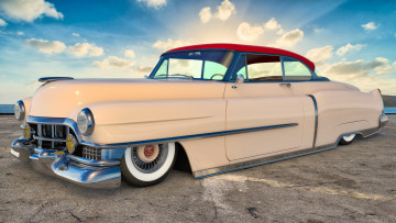 обоя автомобили, 3д, 1951г, cadillac