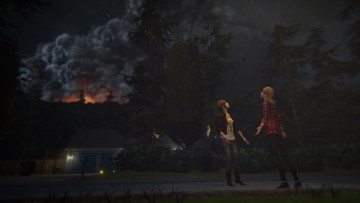 обоя видео игры, life is strange,  before the storm, фон, взгляд, девушка