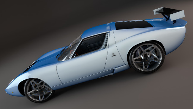 Обои картинки фото автомобили, 3д, lamborghini, 1967г