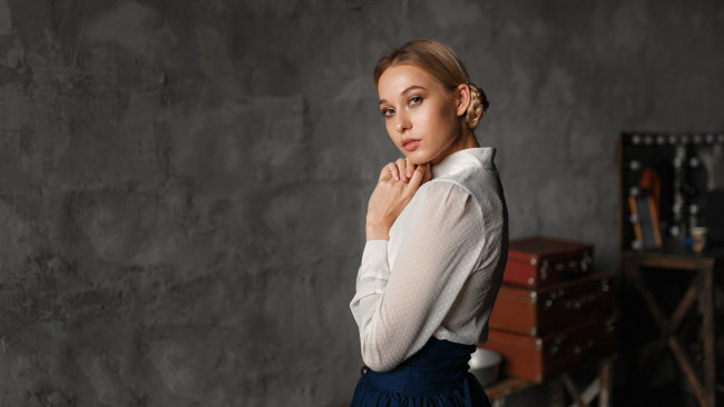 Обои картинки фото девушка, девушки, -unsort , блондинки,  светловолосые, модель, olga ocharova