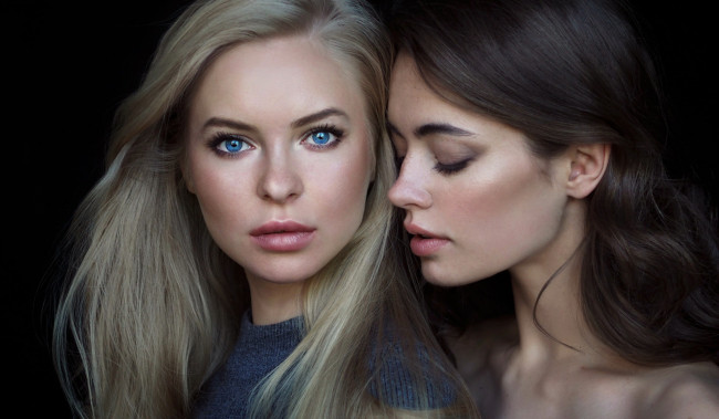 Обои картинки фото lidia savoderova i victoria pichkurova, девушки, lidia savoderova, lidia, savoderova, модель, девушка, victoria, pichkurova