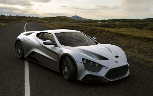 Обои картинки фото zenvo devon st 1 2010, автомобили, devon, zenvo, st, 1, 2010, серебряный, металлик