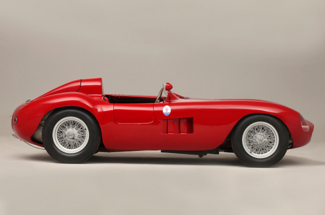 Обои картинки фото maserati 300s 1956, автомобили, maserati, красный, 1956, 300s