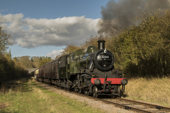 Обои картинки фото техника, паровозы, локомотив, состав