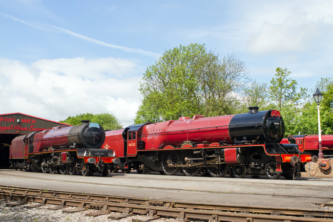 Обои картинки фото техника, паровозы, локомотив, состав