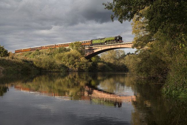 Обои картинки фото техника, паровозы, локомотив, состав
