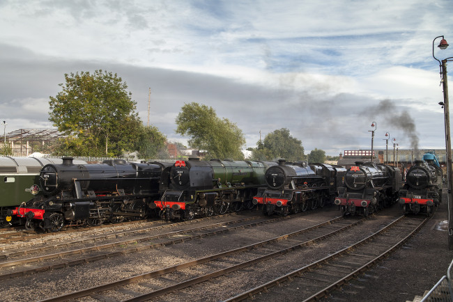 Обои картинки фото техника, паровозы, локомотив, состав