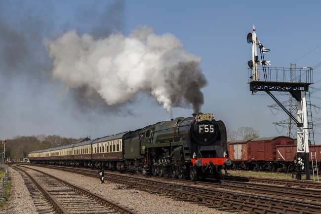 Обои картинки фото техника, паровозы, локомотив, состав