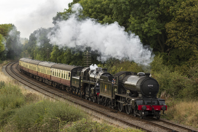 Обои картинки фото техника, паровозы, локомотив, состав