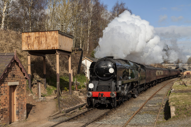 Обои картинки фото техника, паровозы, локомотив, состав