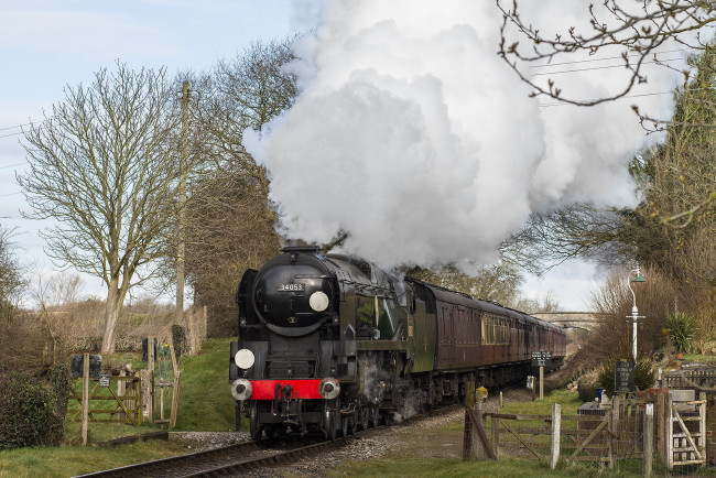 Обои картинки фото техника, паровозы, локомотив, состав