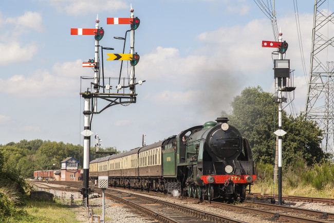 Обои картинки фото техника, паровозы, состав, локомотив