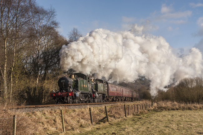 Обои картинки фото техника, паровозы, состав, локомотив