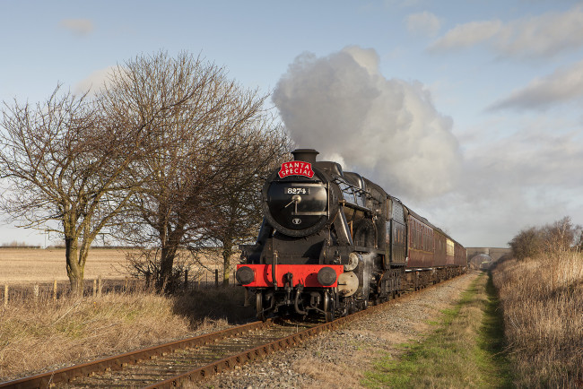 Обои картинки фото техника, паровозы, состав, локомотив